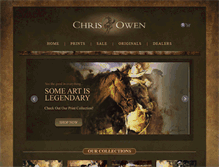 Tablet Screenshot of chrisowenart.com